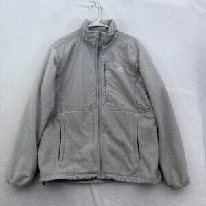 The North Face Denali Jacket Mens L Gray Full Zip Fleece Polartec